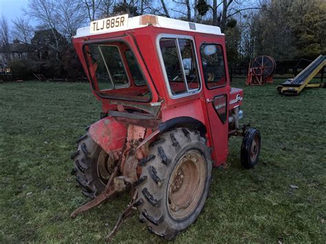 Massey Ferguson 135 Multipower Narrow 2wd Diesel Tractor With Duncan Cab Reg Tlj 885r Hours 45