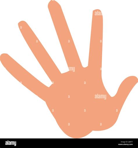 Cartoon Hand Showing Five Fingers Im Genes Vectoriales De Stock Alamy