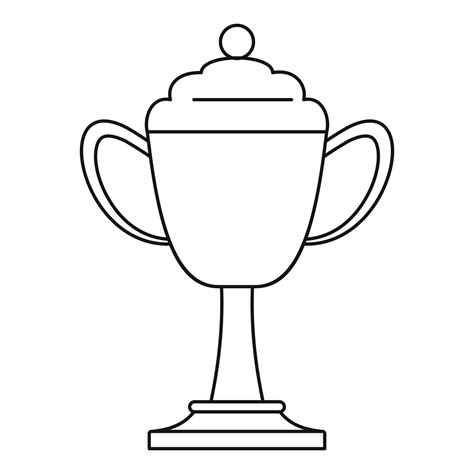 Cup award icon vector thin line 14614075 Vector Art at Vecteezy