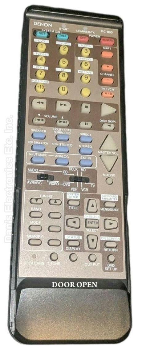 Buy DENON RC 865 RC865 3990556001 Audio Video Receiver Remote Control