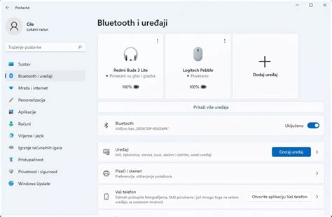 Upute kako spojiti bežične bluetooth slušalice na Windows 11 laptop