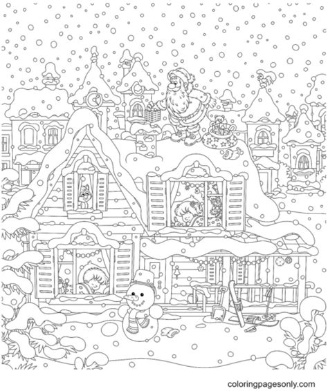 Santa Claus Coloring Pages Printable for Free Download