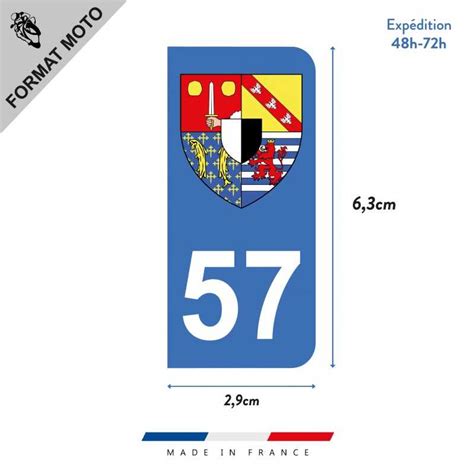 Autocollants du département de la Moselle 57