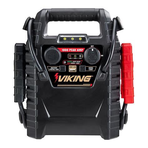 1000 Peak Amp Lead Acid Multifunction Jump Starter And Power Pack With 150 Psi Air Compressor