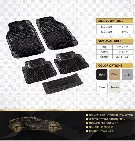 MODESTO PVC Car Floor Mats At Rs 350 Set In Delhi ID 3780372355