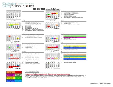 Academic Calendar Carolina Voyager Charter School