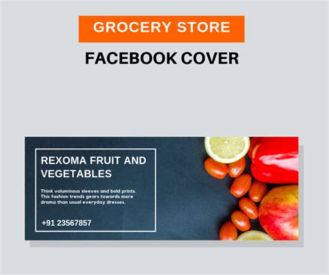 Grocery Store Facebook Cover Design