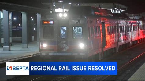 SEPTA Regional Rail issue resolved for Tuesday commute after signal problem