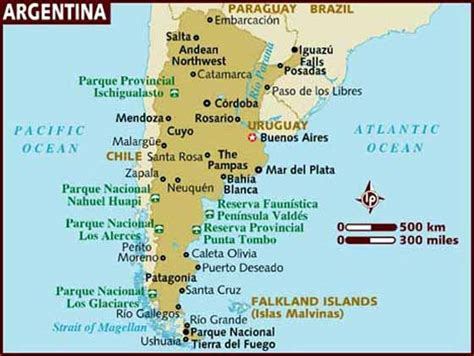 Argentine carte des villes » Voyage - Carte - Plan