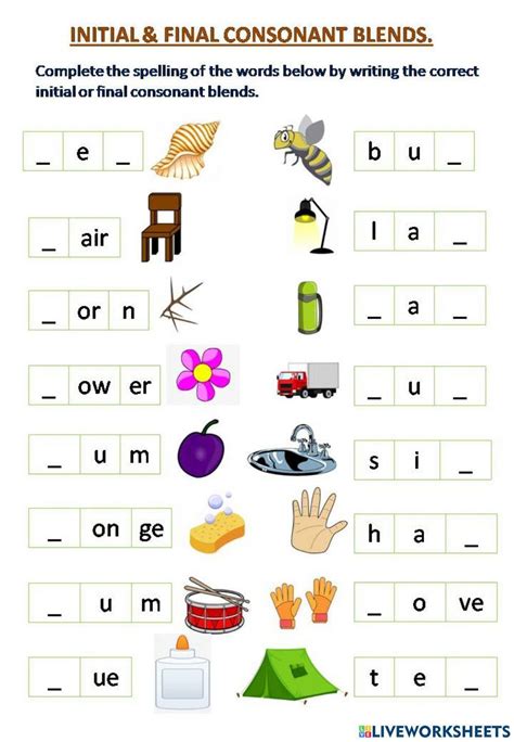 Consonant Blends Worksheet Consonant Blend Pl Sentences Wor