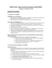 Exam Ch Study Guide F Docx Pols American Government Fall