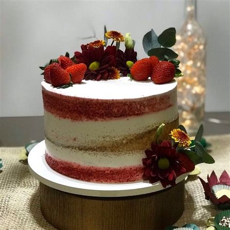 Semi Naked Cake Elo Produtos Especiais