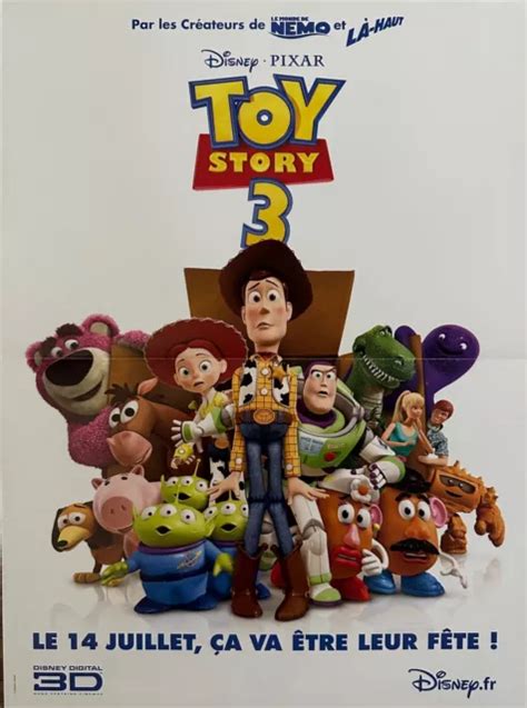 AFFICHE CINÉMA TOY STORY 3 40x60cm Poster Pixar Walt Disney EUR 10