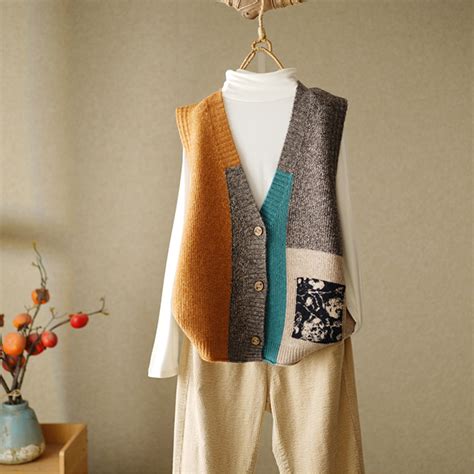 ÁO LEN GI LÊ CARDIGAN PHONG CÁCH NỐI MÀU VÀNG HOT TREND AIRUI