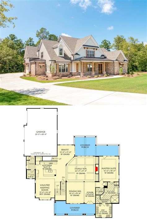 4 Bedroom Two Story Modern Farmhouse For A Corner Lot With Large Bonus Room Floor Plan Artofit