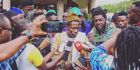 Shatta Wale finally speaks after being enskinned ''dancehall king ...