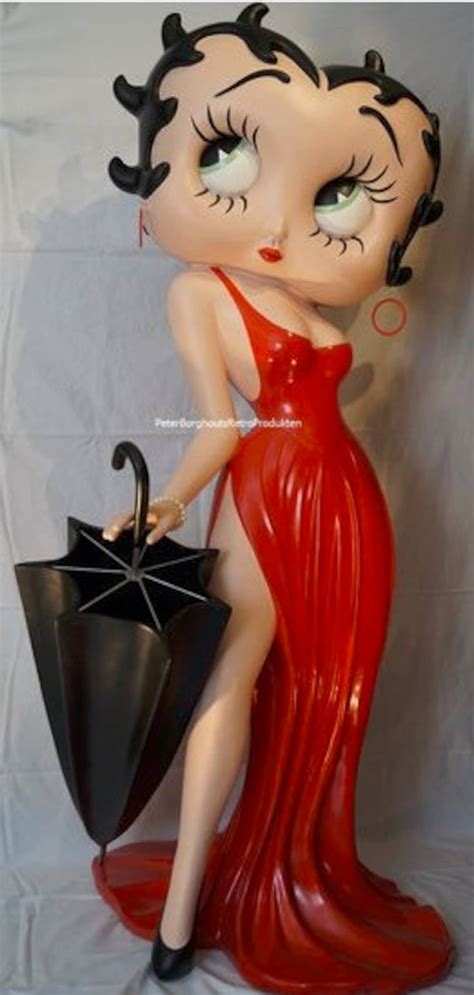 Betty Boop 5ft Red Dress Umbrella Stand Statue Figurine Figure Etsy