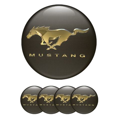 Ford Mustang Wheel Emblem Yellow Edition | Wheel Emblems | Stickers | X ...