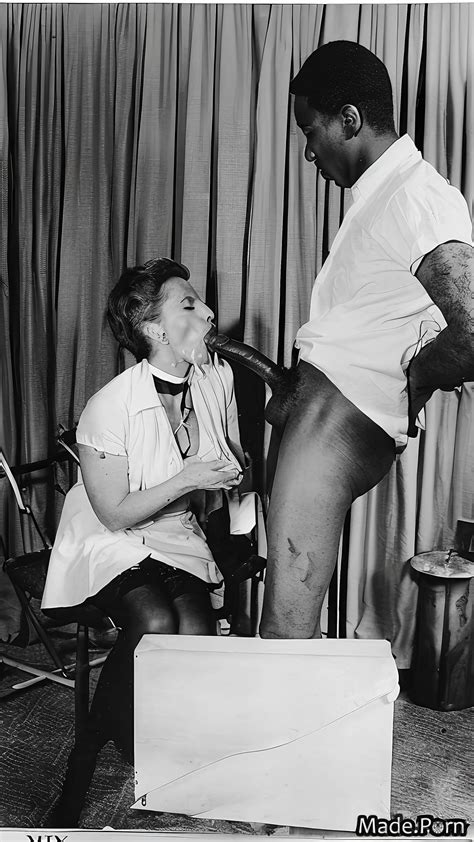 Porn Image Of Blowjob Sideview Secretary White Hair Deepthroat Bimbo Vintage Created By AI