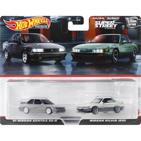 Hot Wheelsホットウィール 2月24日発売 予約商品 Hot Wheelsプレミアム 2パック 91 日産セントラ SE R 日産 シルビア S13 ミニカー HYF04