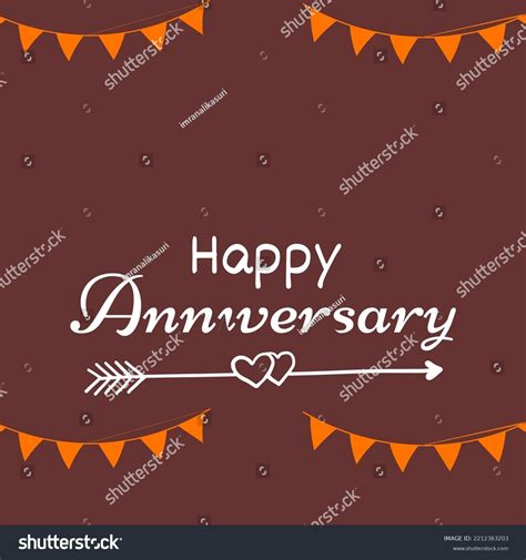 Happy Anniversary Banner Vector Design Illustration Stock Vector (Royalty Free) 2212363203 ...