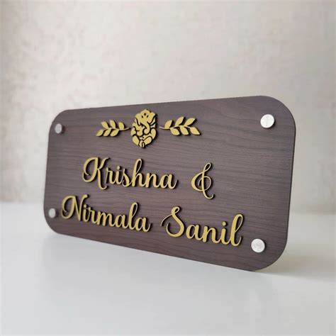 Signoogle Customised Name Plate For Home Entrance Acyrlic D Wall