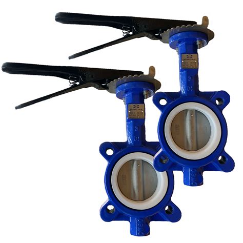 Cast Iron Lugged Butterfly Valve Ptfe Te Unimech Asia Pacific