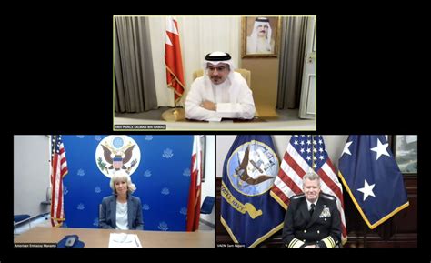 HRH Crown Prince Meets The Newly Appointed Commander Of The US 5th