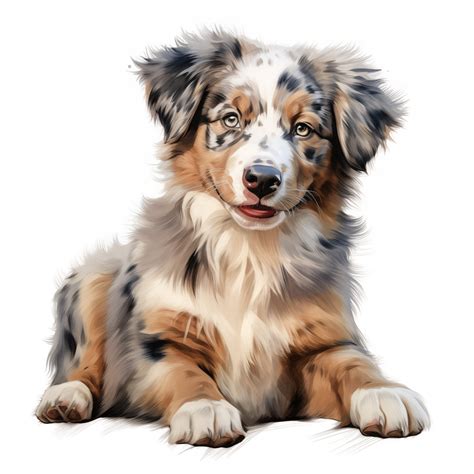 10 Australian Shepherd Puppy Dog Clipart Australian Shepherd 