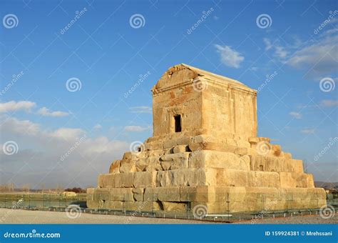 Tomb of Cyrus the Great in Pasargadae Stock Image - Image of iran ...