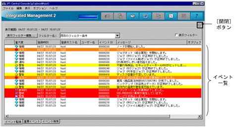 32 イベント監視 ページ Jp1integrated Management 2 Manager 画面リファレンス