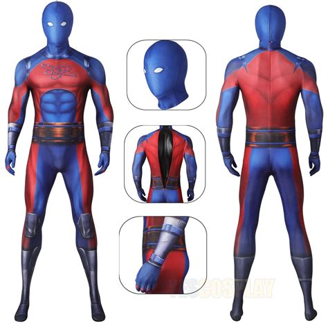 Black Adam Atom Smasher Cosplay Costume Jumpsuits - YesCosplay