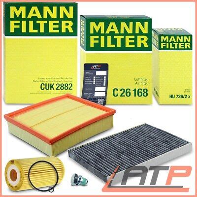 AIR OIL CABIN INTERIOR MANN FILTER SERVICE KIT A STICKER PLUG LABEL