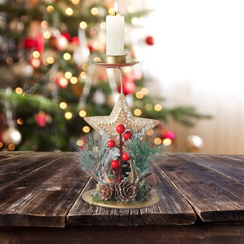 Avdolw Metal Christmas Tree Tealight Candle Holder With Reindeer