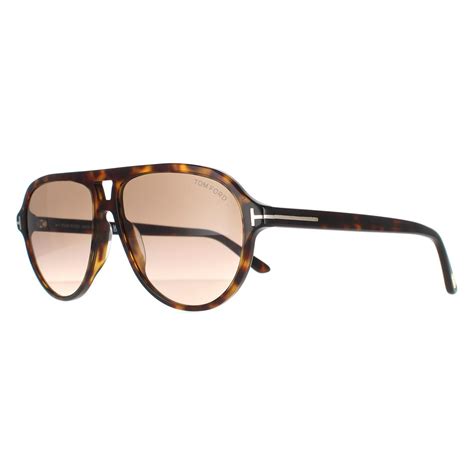 Tom Ford Aviator Mens Dark Havana Brown Gradient Ft0932 Jeffrey