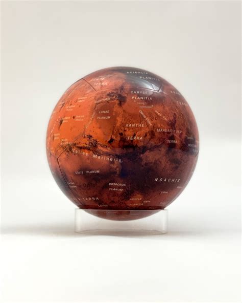 Magnetic Mars Globe With Stand 4 16 Piece Mars Puzzle - Etsy