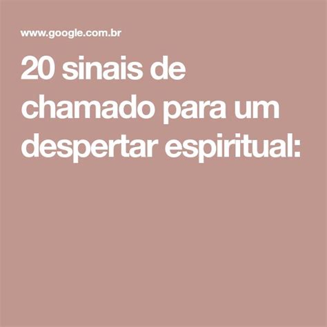 Sinais De Chamado Para Um Despertar Espiritual O Segredo