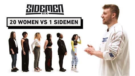 20 Women Vs 1 Sidemen Harry Edition Youtube