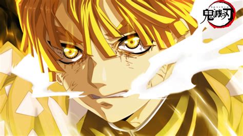 Demon Slayer Zenitsu Agatsuma With Yellow Eyes HD Anime Wallpapers | HD Wallpapers | ID #40641