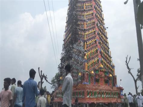 Accident During Moharram Procession Lakhimpur Kheri Tazia Collided With