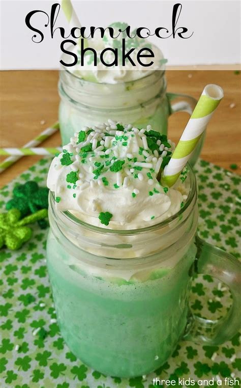 Shamrock Shake Recipe Three Kids And A Fish