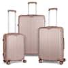 HIKOLAYAE Grand Creek Nested Hardside Luggage Set In Elegant Rosegold