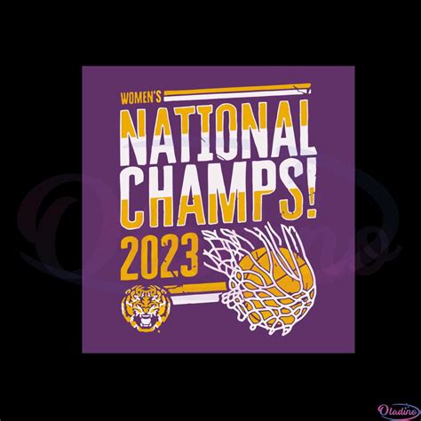 Lsu Tiger Women's Basketball National Championship Svg
