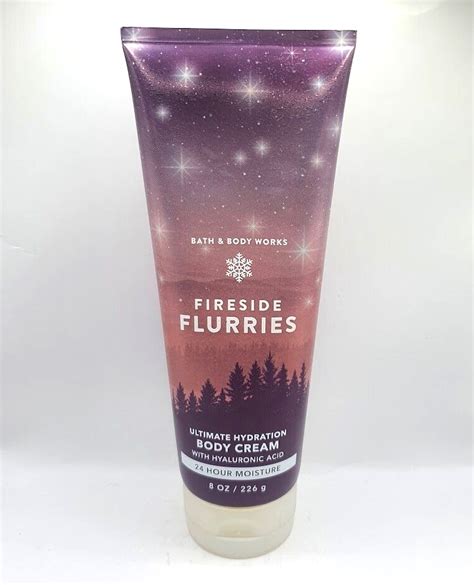 Bath And Body Works Fireside Flurries Body Cream 8 Fl Oz Ebay