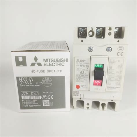 Jual NO FUSE BREAKER NFB MCCB 3P MITSUBISHI NF63 CV 20A 25A 32A 40A 50A