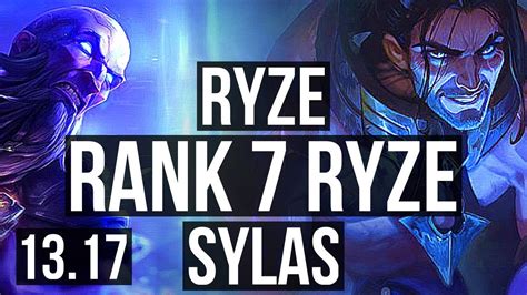 RYZE Vs SYLAS MID Rank 7 Ryze 3 1 4 JP Grandmaster 13 17 YouTube