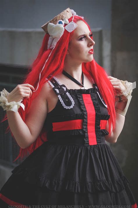 Placebo Red And Black Gothic Nurse Dress — Gloomth