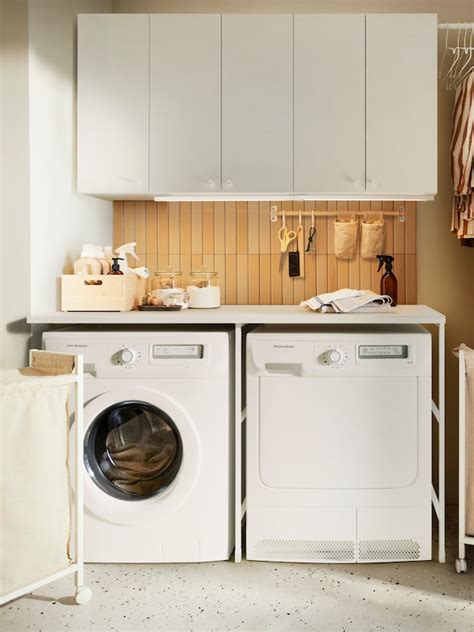 Complete and compact set-up for your home laundry - IKEA