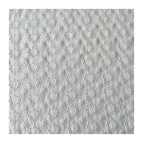 Tissu Coton Broderie Anglaise Blanc Sidonie X10cm By Tatie Fofie