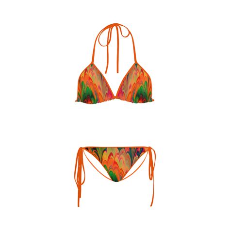 Fractal Marbled C Custom Bikini Swimsuit ID D